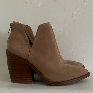Tan Suede Booties